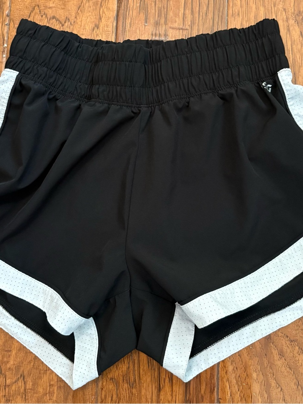 DSG Black Athletic Women’s Shorts with White Trim